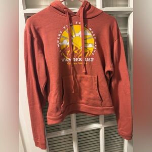 Rust Orange Wanderlust Hoodie